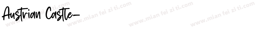 Austrian Castle字体转换